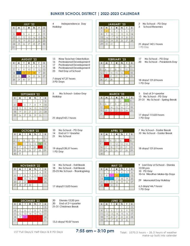 2223 school calendar